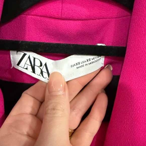 Zara Fuchsia Double-Breasted Vest - Picture 2 of 7